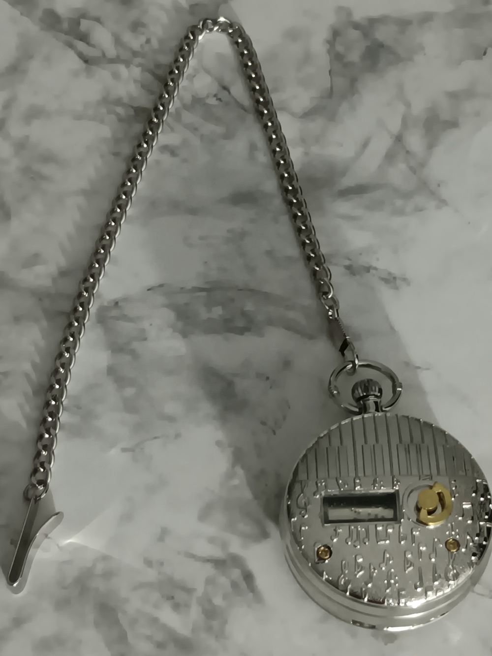 Alice in Wonderland White Rabbit Musical Pocket Watch with Chain EUC - Picture 4 of 7